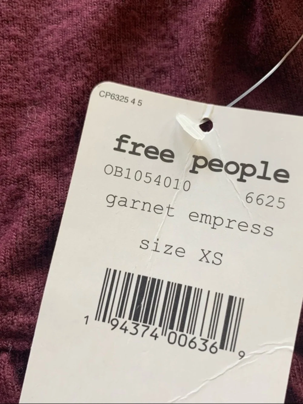 Free People Blouse top XS New